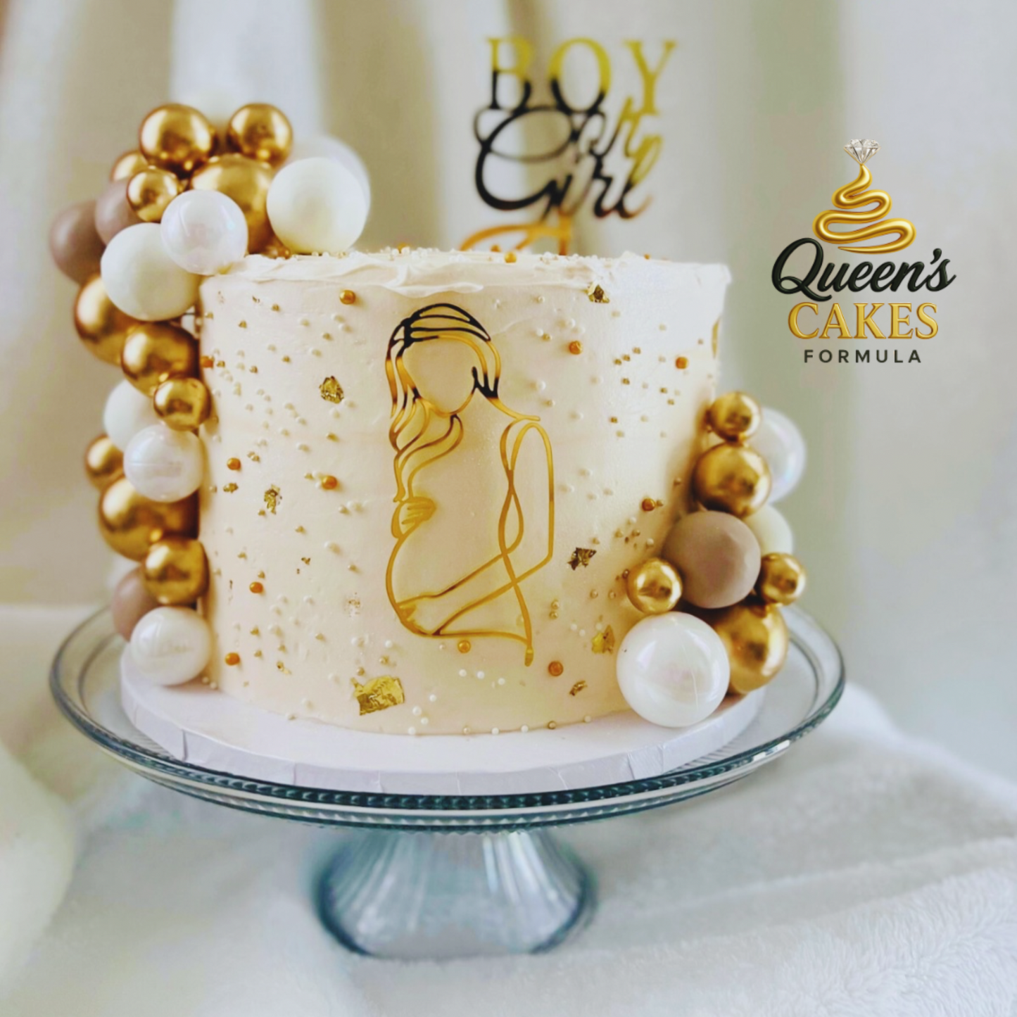 Baby Shower Glam Cake