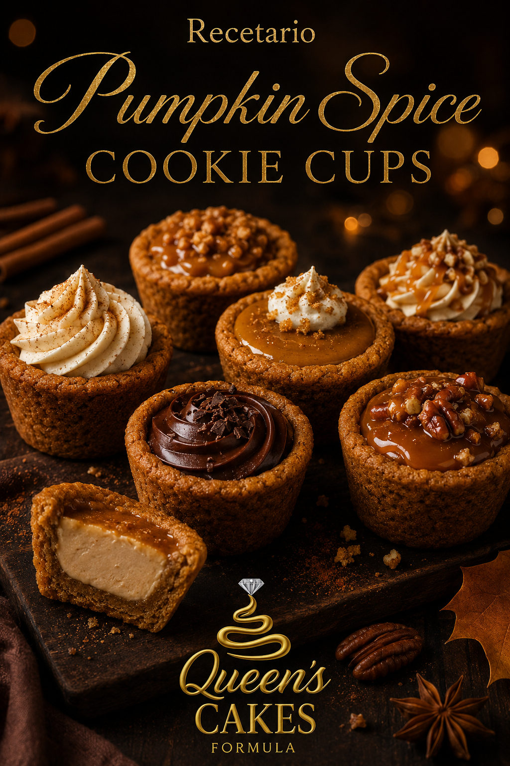 Recetario Pumpkin Spice Cookie Cups Vol.2 | Recetario Digital