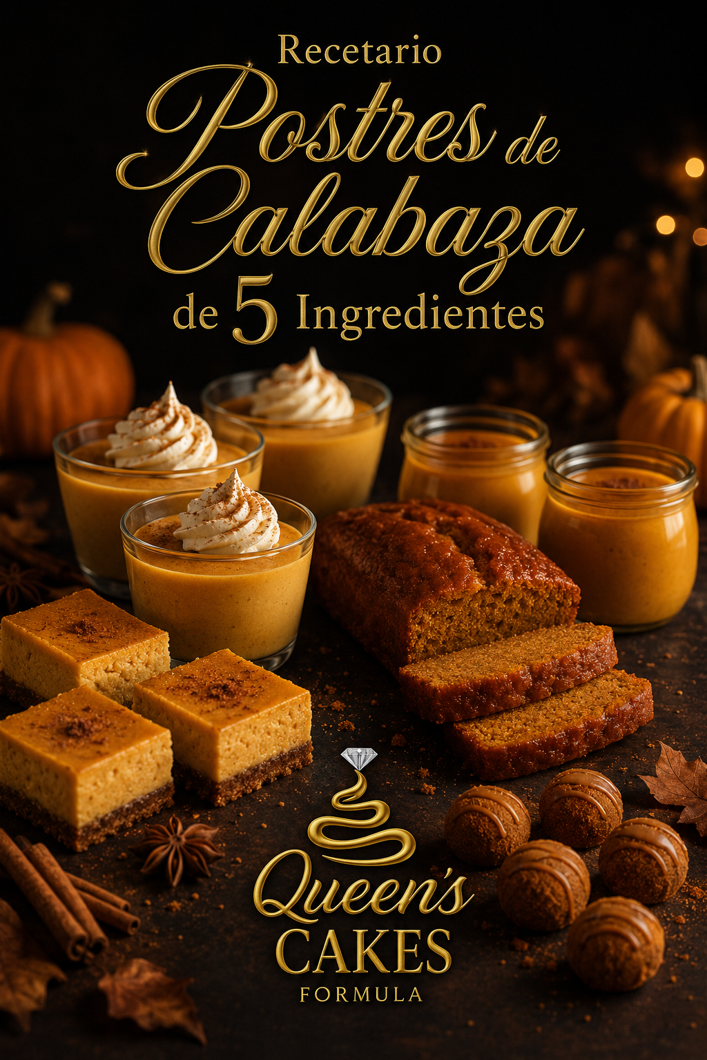 Recetario Postres de Calabaza de 5 Ingredientes | Recetario Digital