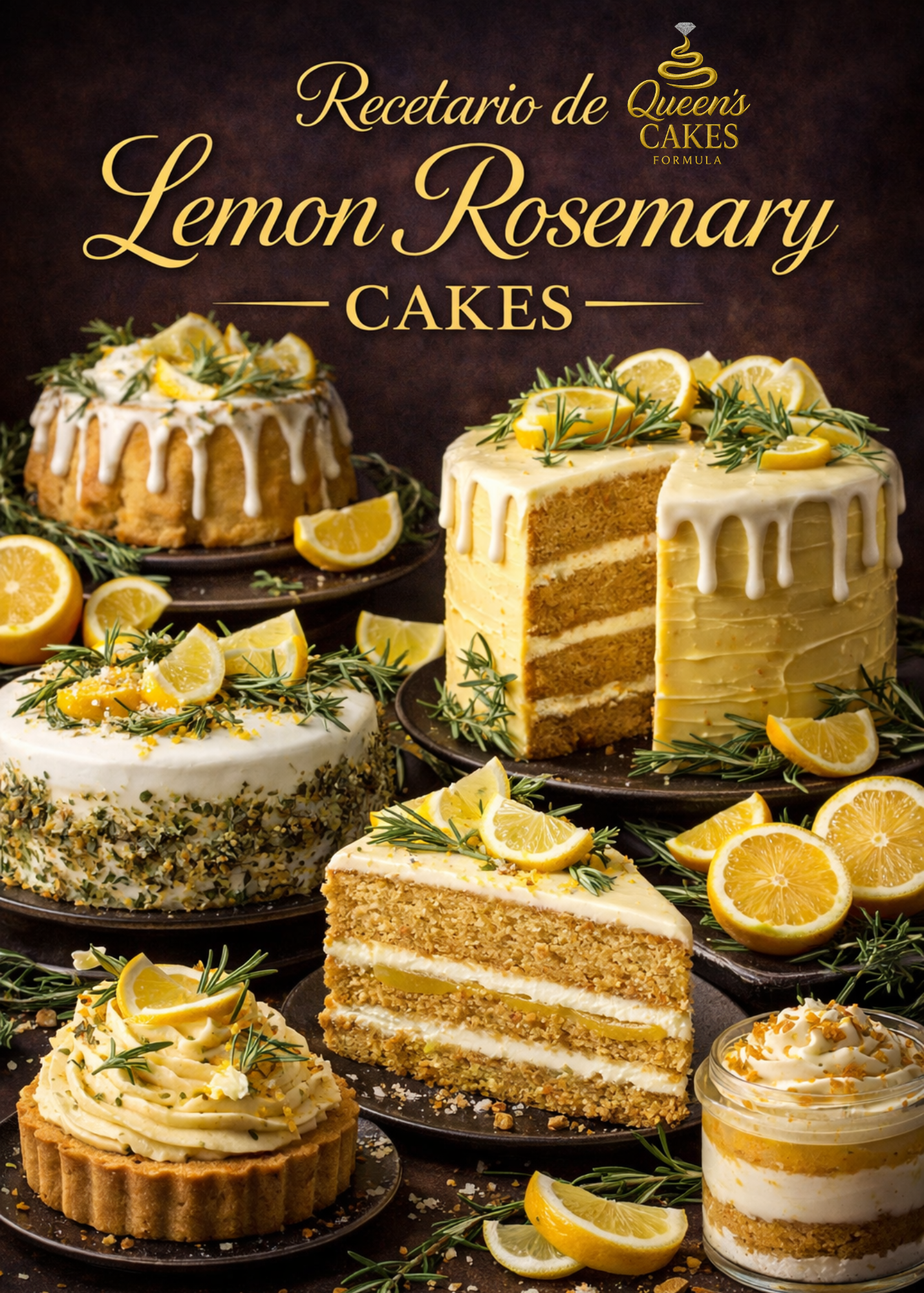 Recetario de Lemon Rosemary Cakes “NEW” (FAVOR LEER DESCRIPCIÓN)