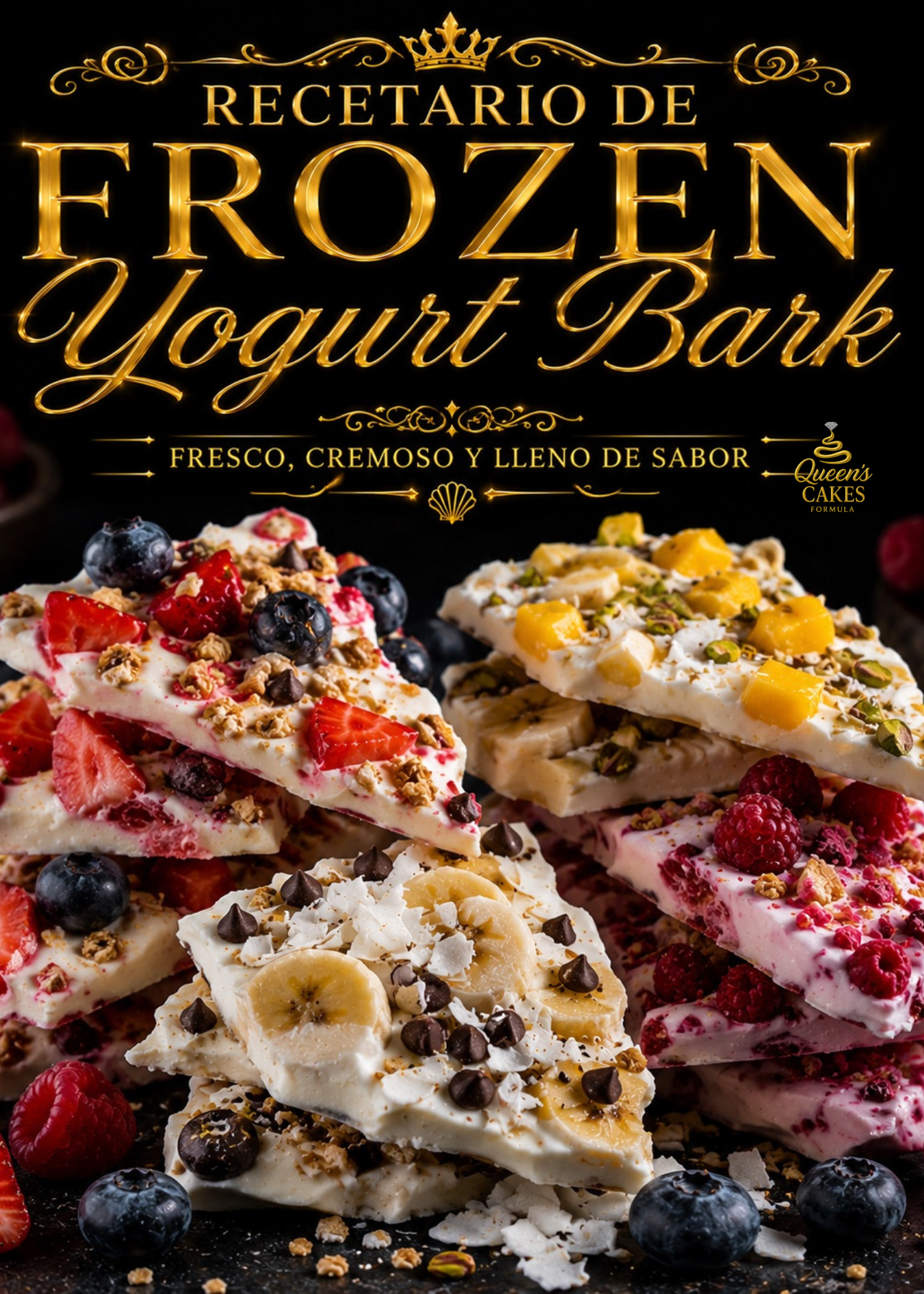 Recetario Frozen Yogurt Bark “NEW” (FAVOR LEER DESCRIPCIÓN)