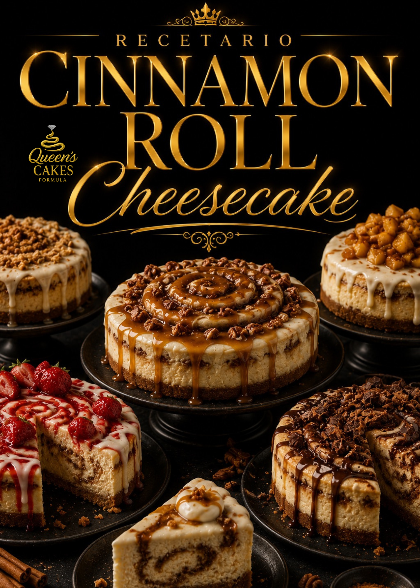 Recetario de Cinnamon Roll Cheesecake Vol.2 | Recetario Digital