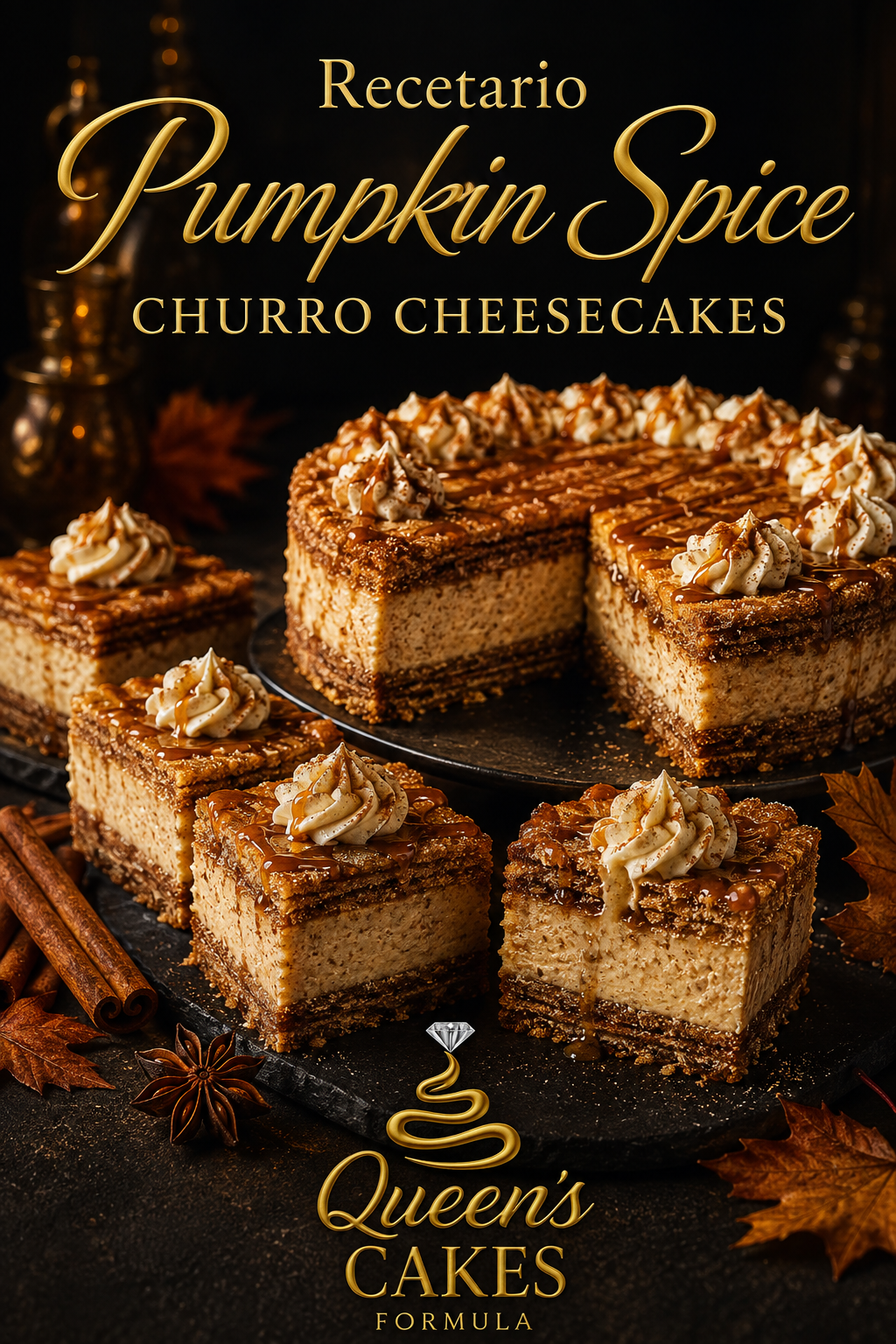 Recetario Pumpkin Spice Churro Cheesecake | Recetario Digital
