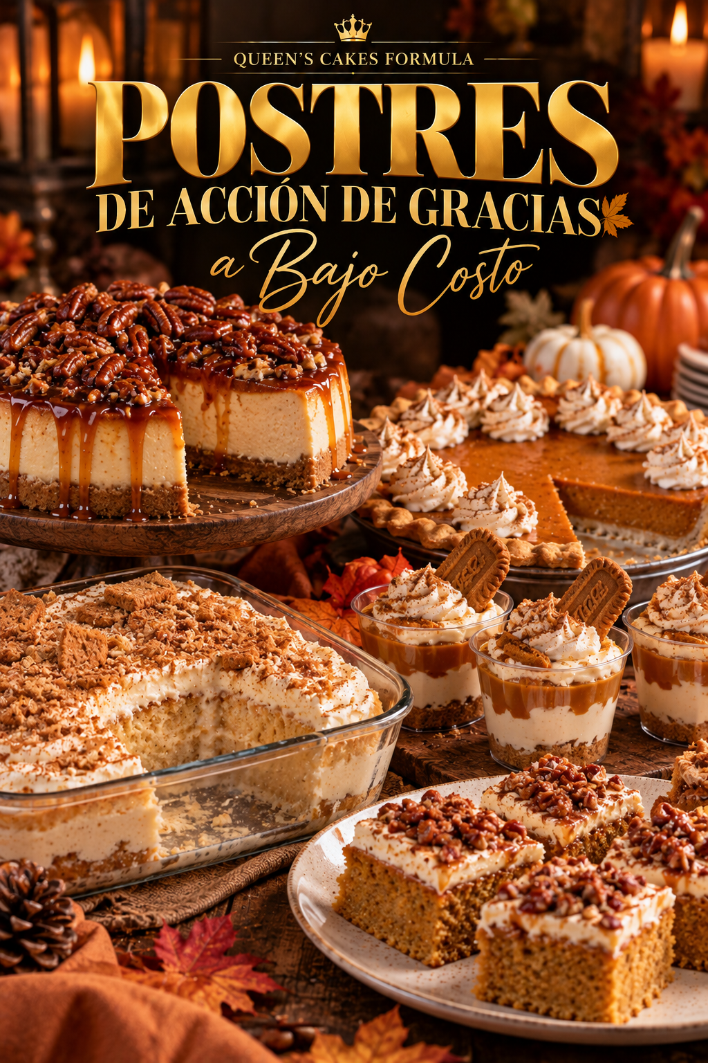 Recetario Postres de Acción de Gracias a Bajo Costo | Recetario Digital