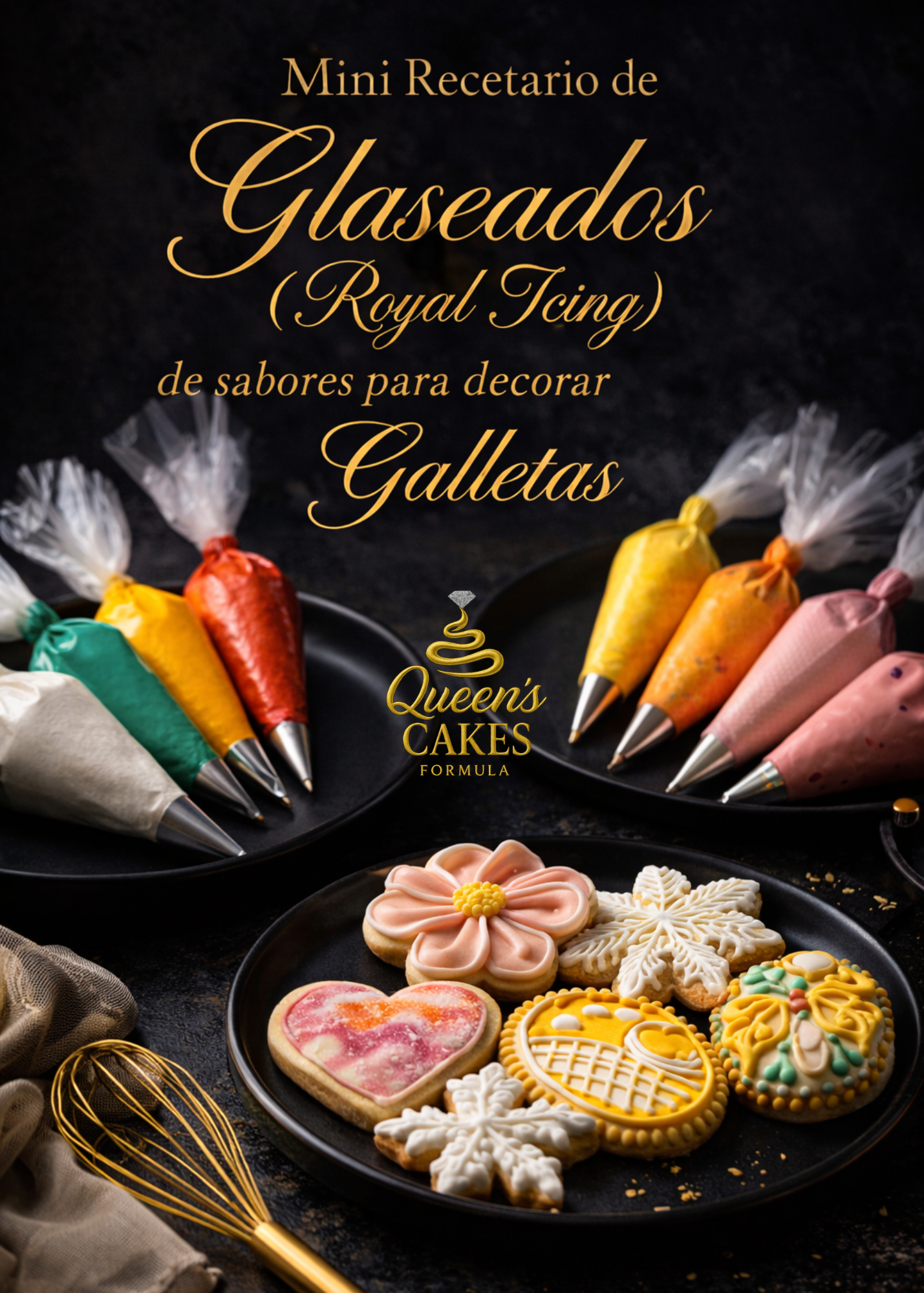 Mini Recetario de Glaseados (Royal Icing) de sabores para decorar Galletas (FAVOR LEER DESCRIPCIÓN)