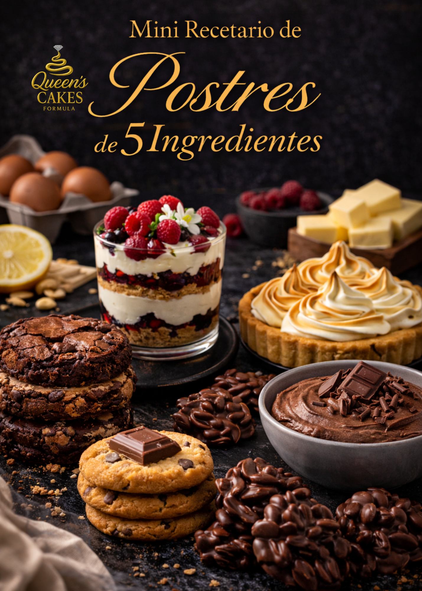 Mini Recetario de Postres de 5 Ingredientes (FAVOR LEER DESCRIPCIÓN)
