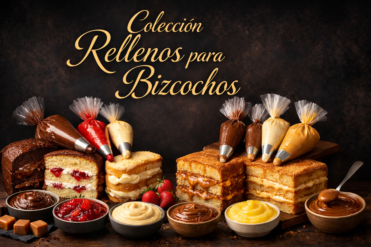 Colección: Rellenos para Bizcochos “NEW” (FAVOR LEER DESCRIPCIÓN)