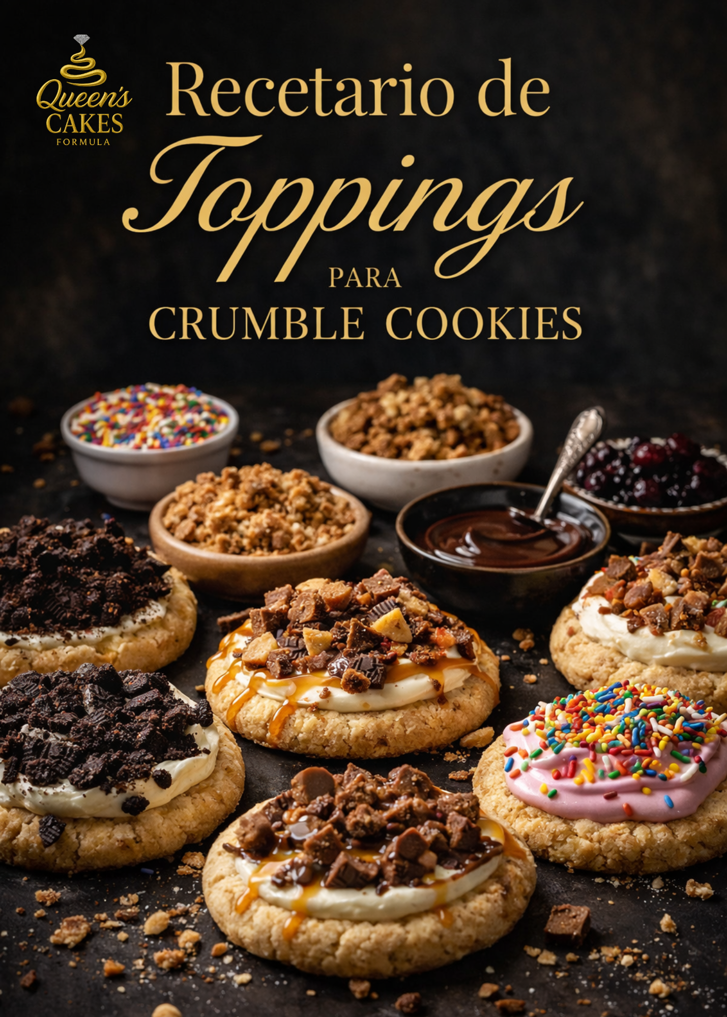 Recetario de Toppings para Crumble Cookies Vol.2 (FAVOR LEER DESCRIPCIÓN)