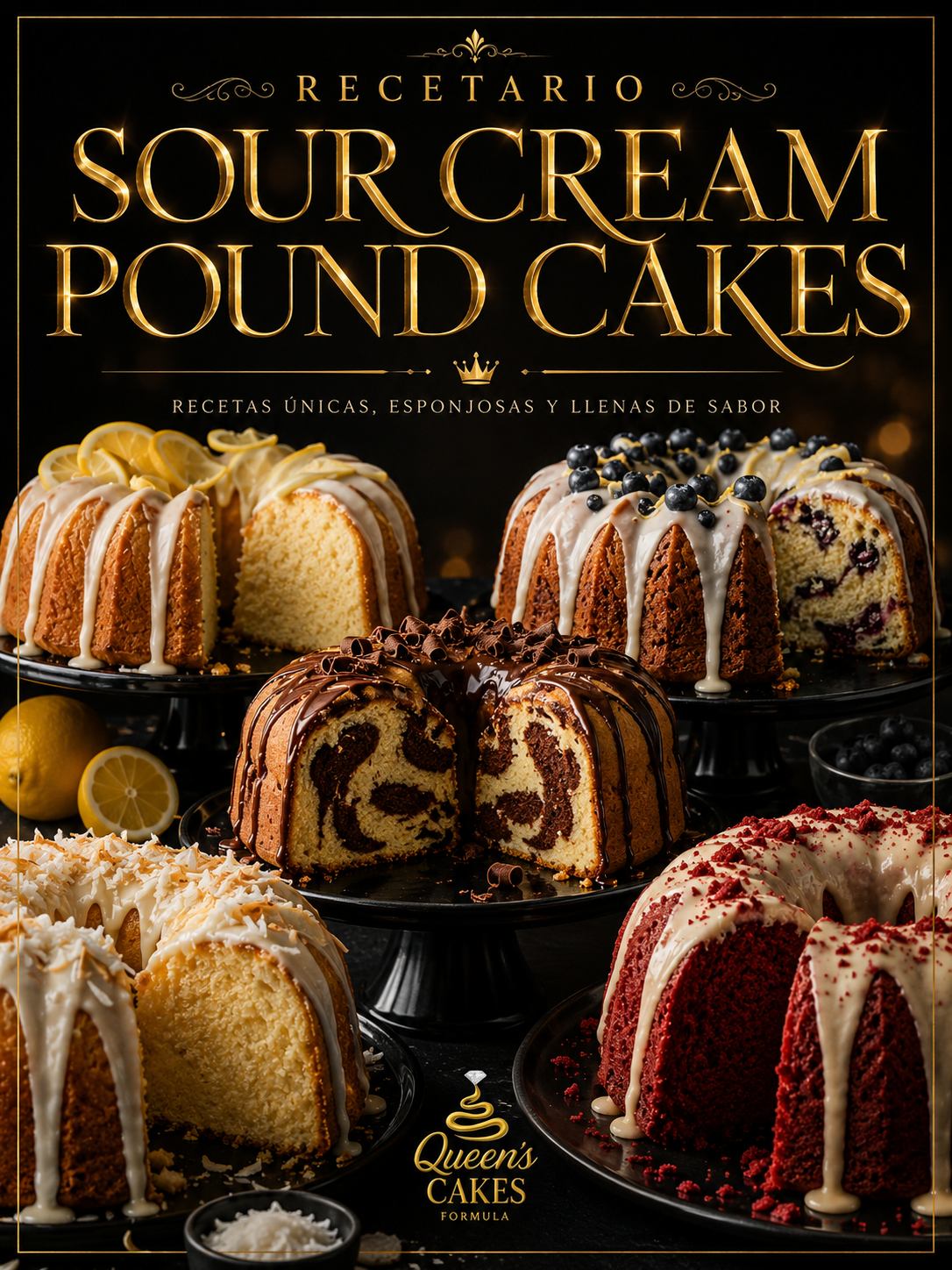 Recetario de Sour Cream Pound Cakes | Recetario Digital