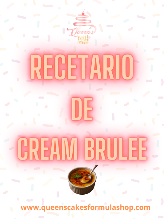 Recetario de Cream Brulee (FAVOR LEER LA DESCRIPCIÓN)
