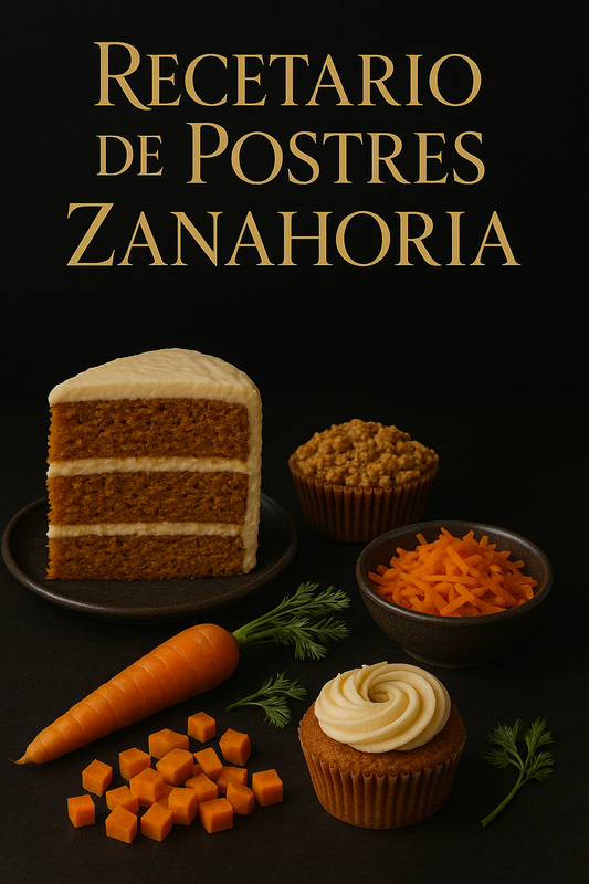 Recetario de Postres de Zanahoria “NEW” (FAVOR LEER DESCRIPCIÓN)