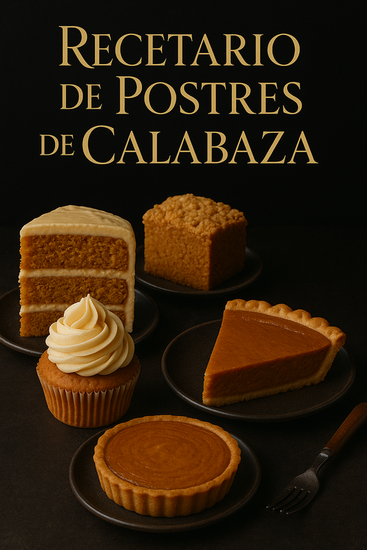Recetario de Postres de Calabaza “NEW” (FAVOR LEER DESCRIPCIÓN)