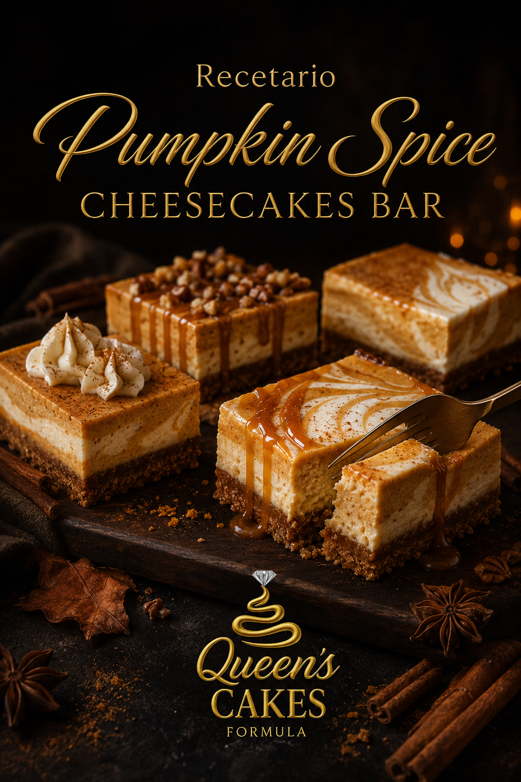 Recetario Pumpkin Spice Cheesecake Bar | Recetario Digital