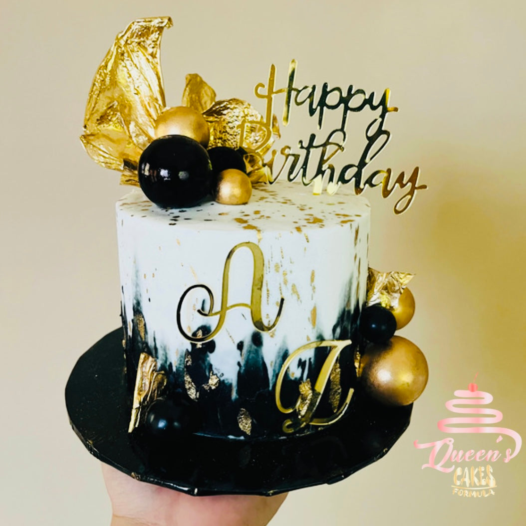 Midnight Crown Cake