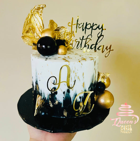 Midnight Crown Cake