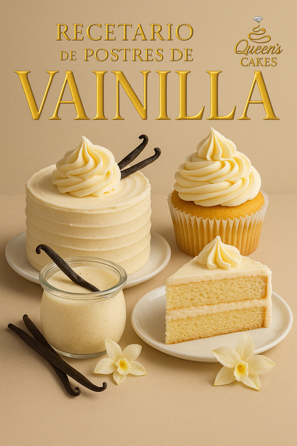 Recetario de Postres de Vainilla “NEW” (FAVOR LEER DESCRIPCIÓN)