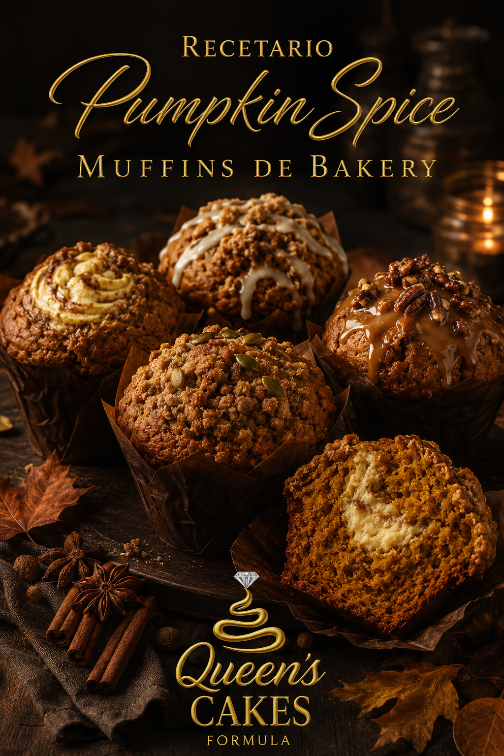 Recetario Pumpkin Spice Muffins de Bakery | Recetario Digital
