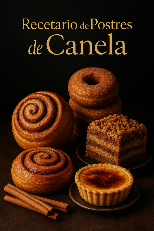 Recetario de Postres de Canela “NEW” (FAVOR LEER DESCRIPCIÓN)