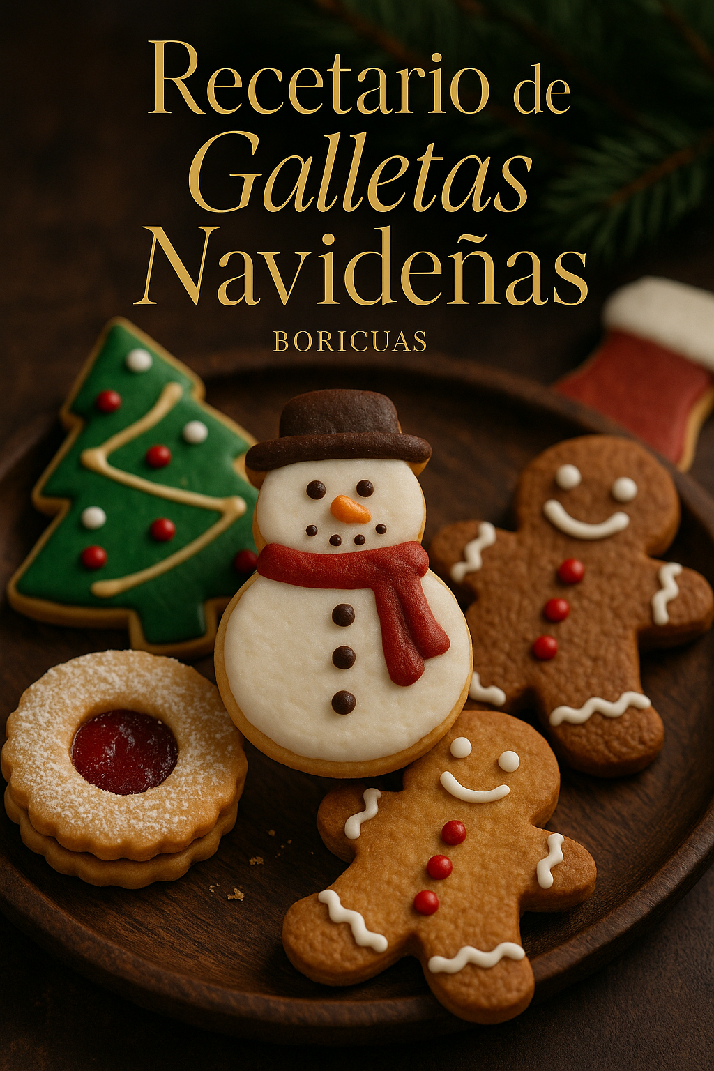Recetario de Galletas Navideñas (FAVOR LEER LA DESCRIPCIÓN)