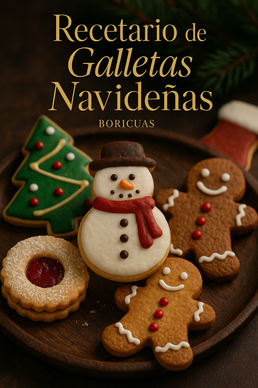 Recetario de Galletas Navideñas (FAVOR LEER LA DESCRIPCIÓN)