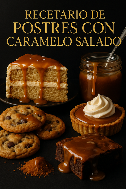 Recetario de Postres con Caramelo Salado “NEW” (FAVOR LEER DESCRIPCIÓN)