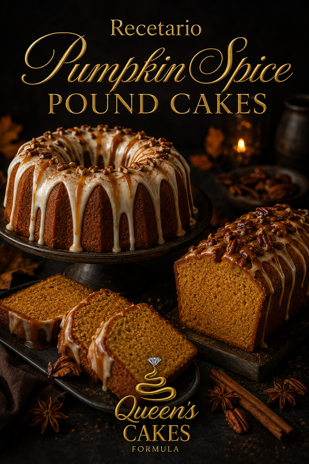 Recetario Pumpkin Spice Pound Cakes Vol.2 | Recetario Digital