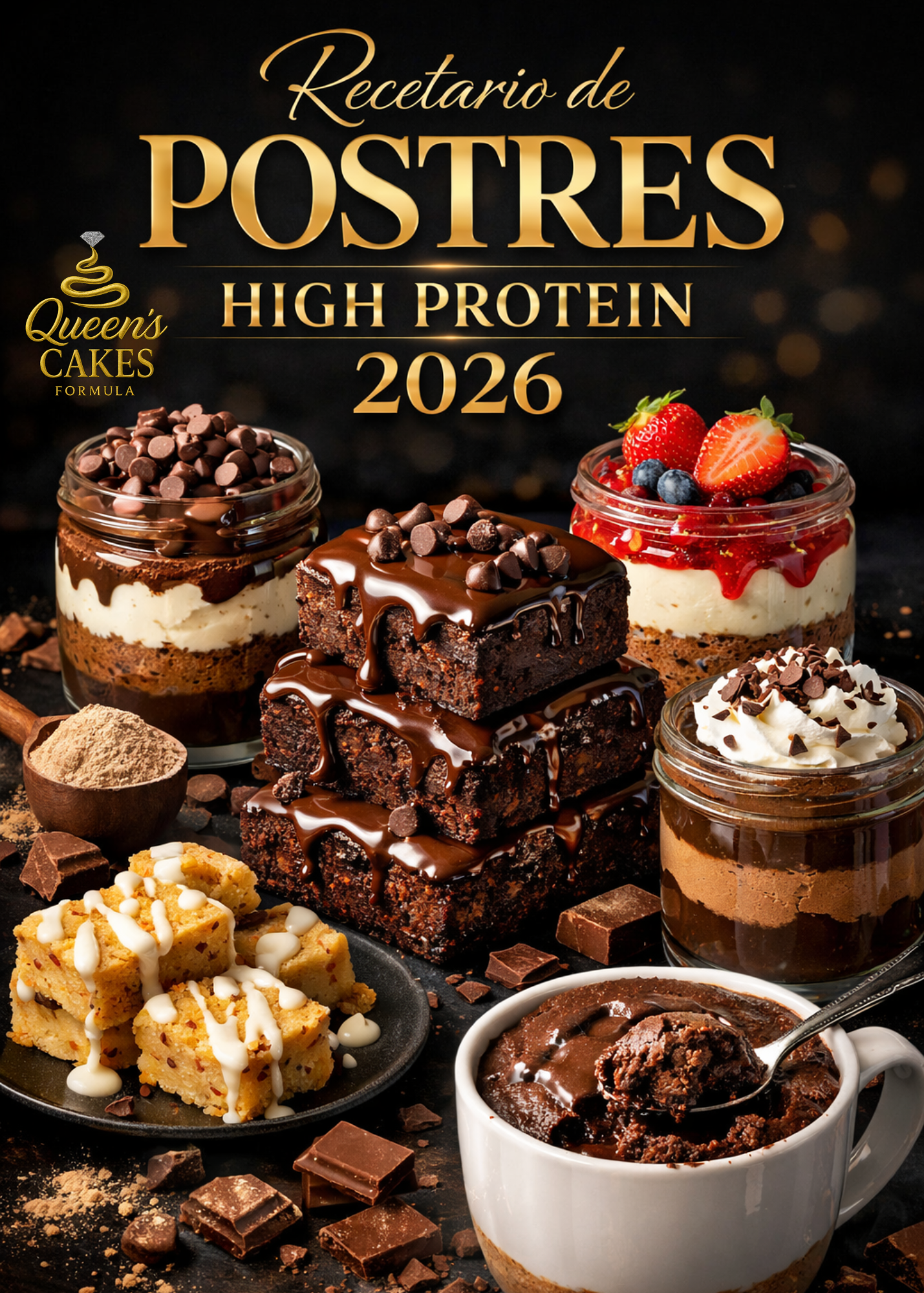 Recetario de Postres High Protein 2026 (FAVOR LEER DESCRIPCIÓN)