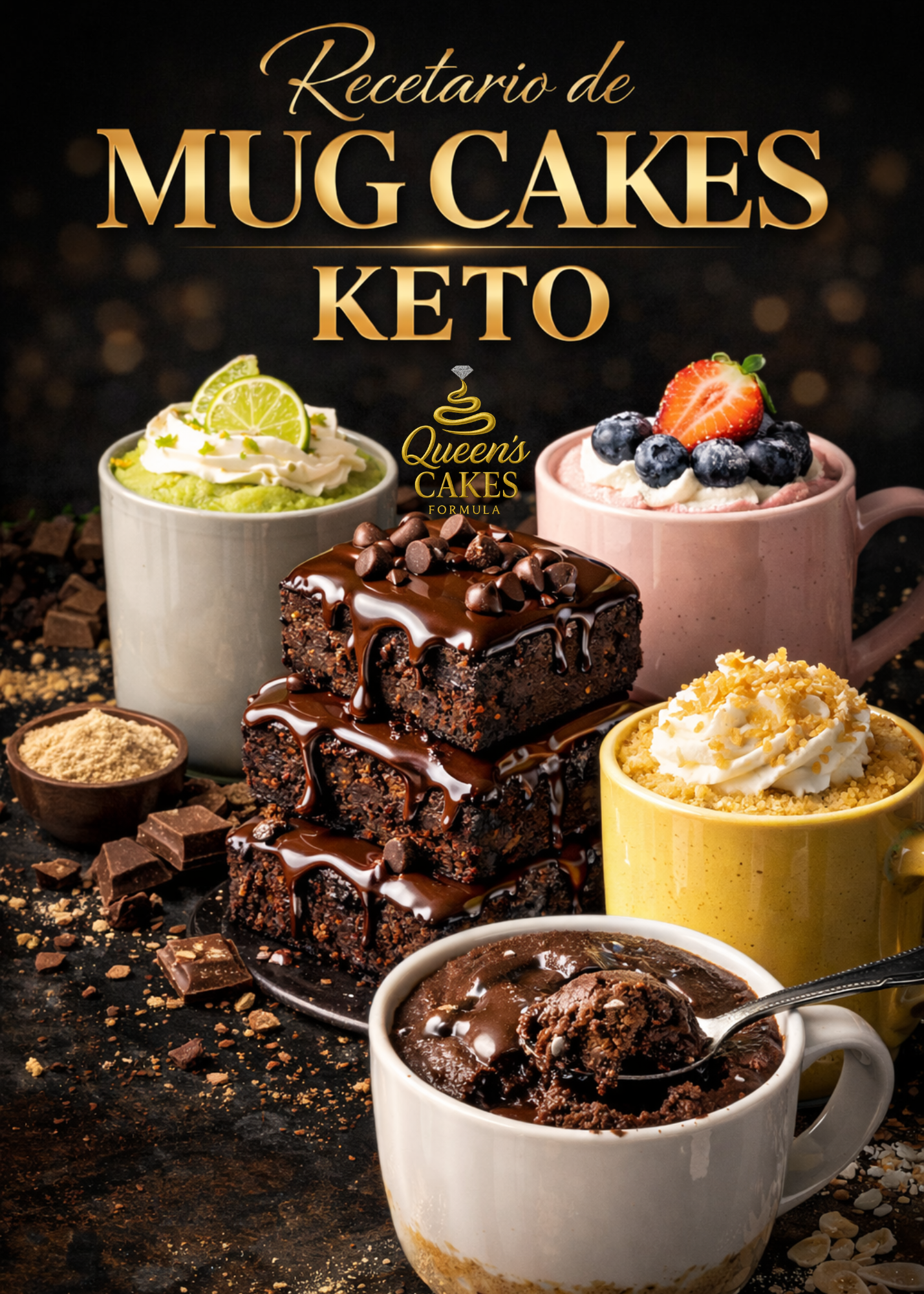 Recetario de Mug Cakes Keto (FAVOR LEER DESCRIPCIÓN)