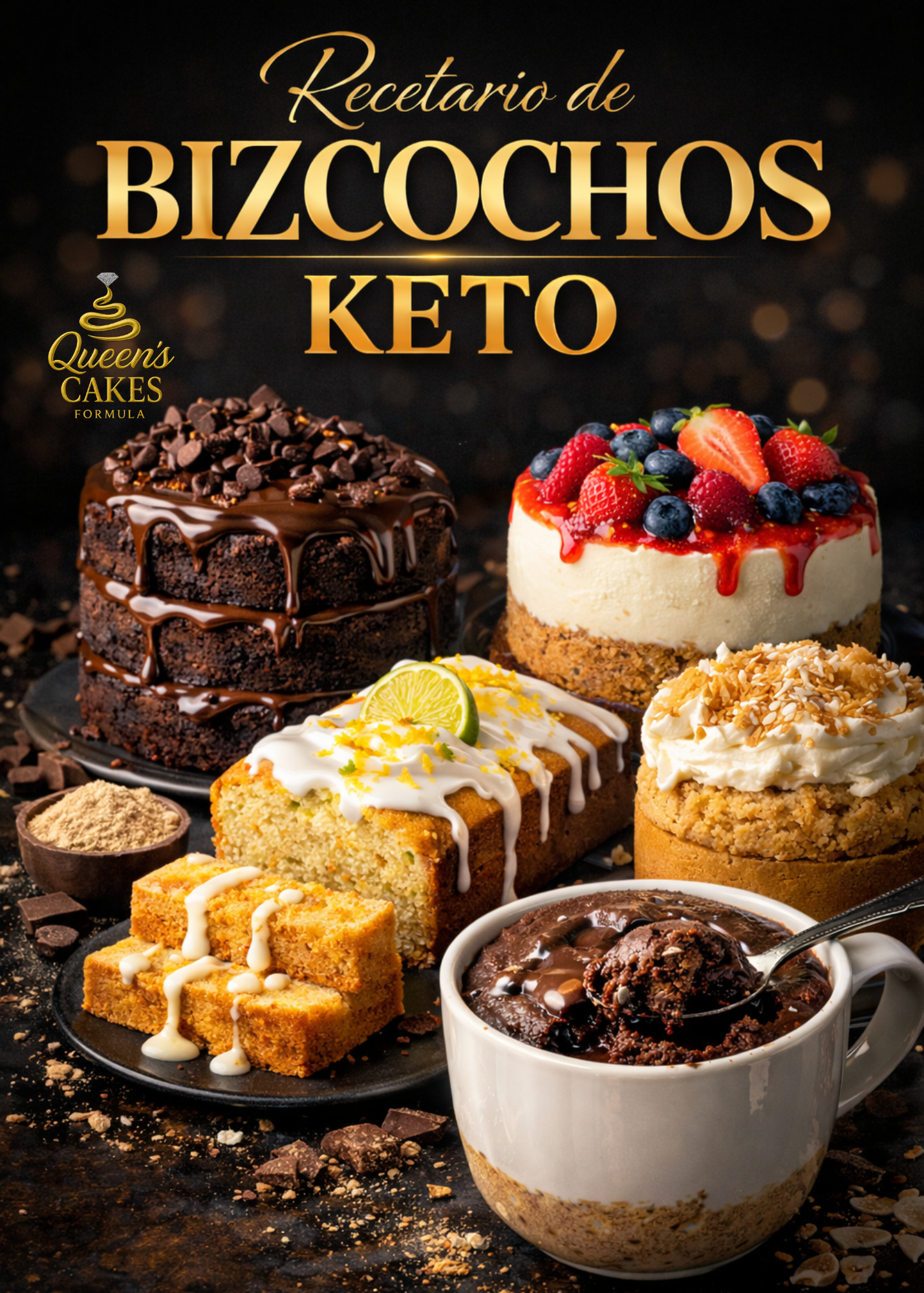 Recetario de Bizcocho Keto (FAVOR LEER DESCRIPCIÓN)