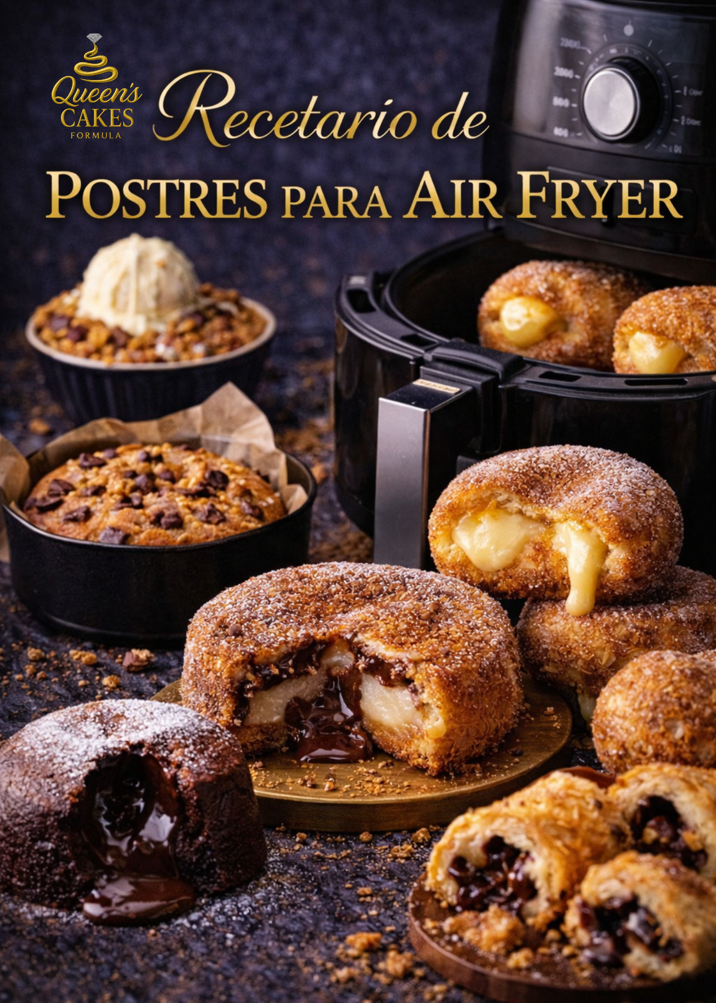 Recetario de Postres para Air Fryer (FAVOR LEER DESCRIPCIÓN)