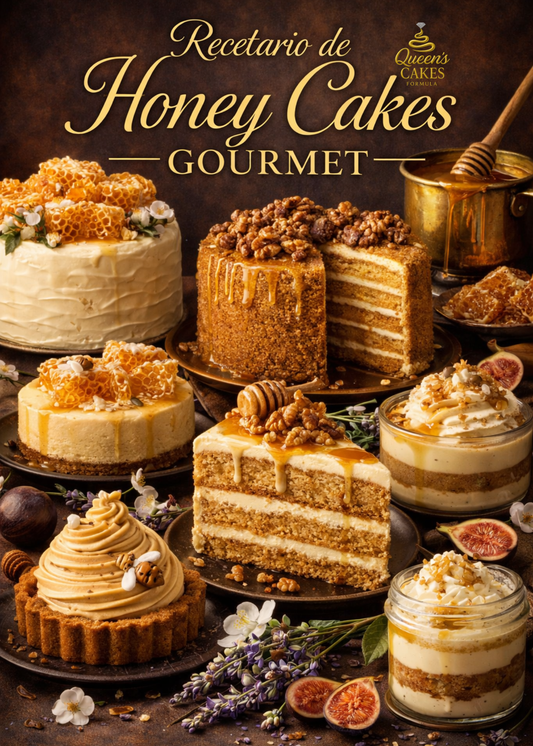 Recetario Honey Cakes Gourmet “NEW” (FAVOR LEER DESCRIPCIÓN)