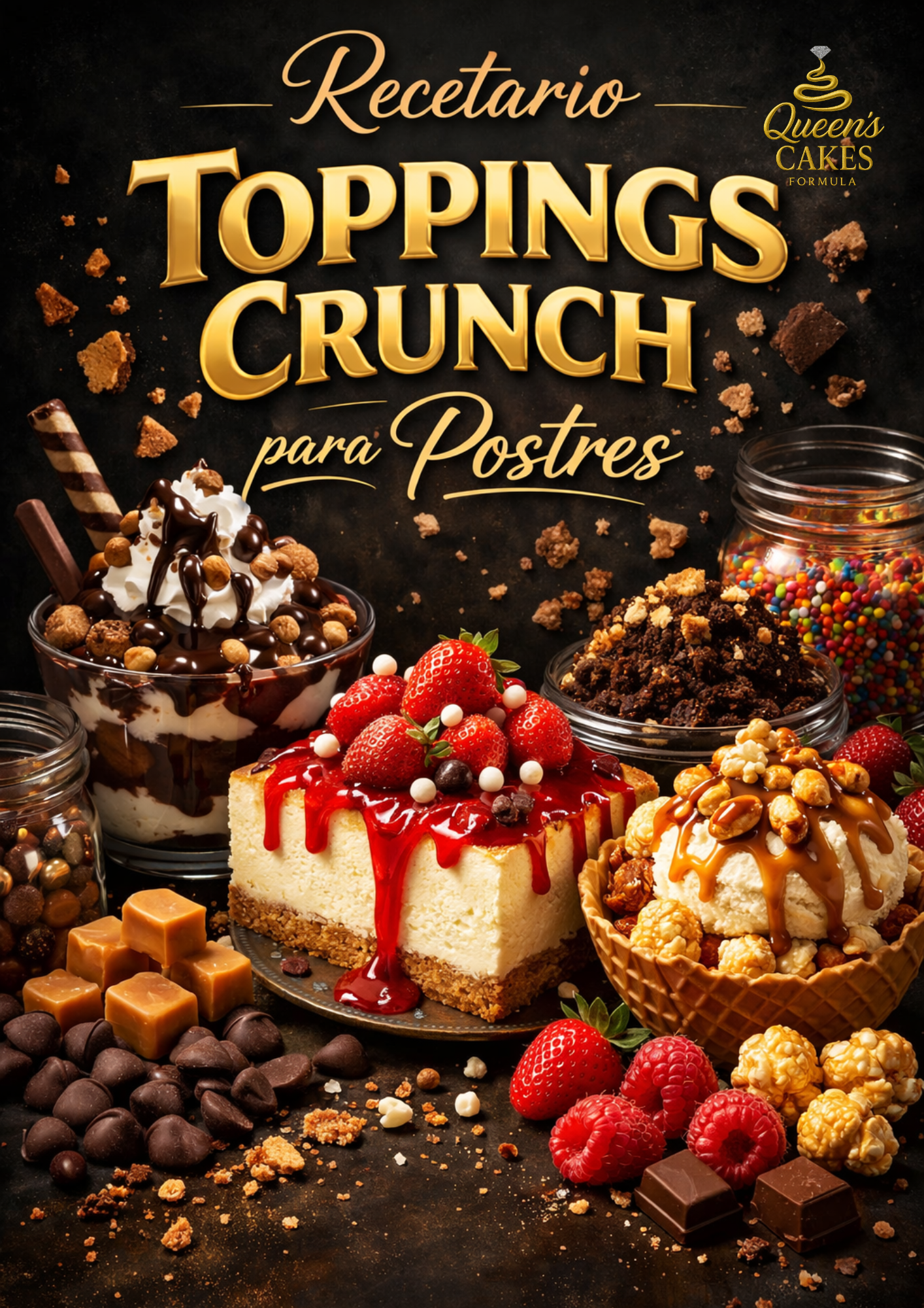 Recetario de Toppings Crunch para Postres “NEW” (FAVOR LEER DESCRIPCIÓN)