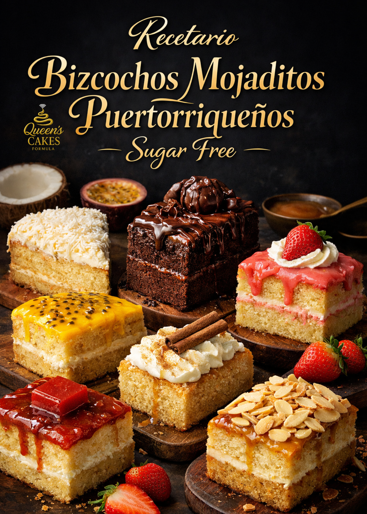 Recetario Bizcochos Mojaditos Puertorriqueños Sugar Free Vol.2 “NEW” (FAVOR LEER DESCRIPCIÓN)