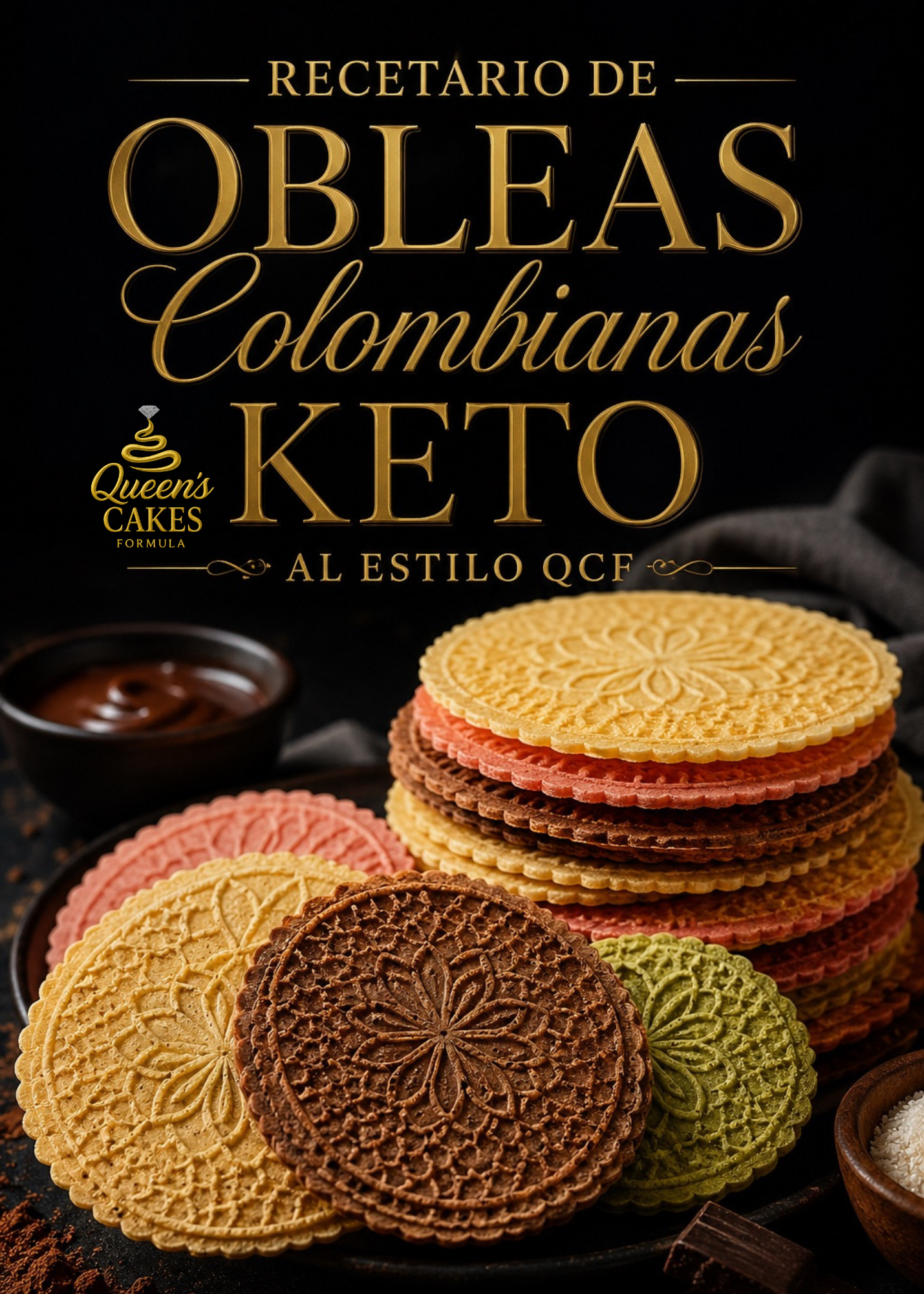 Recetario de Obleas Colombianas Keto al estilo QCF Vol.2 “NEW” (FAVOR LEER DESCRIPCIÓN)