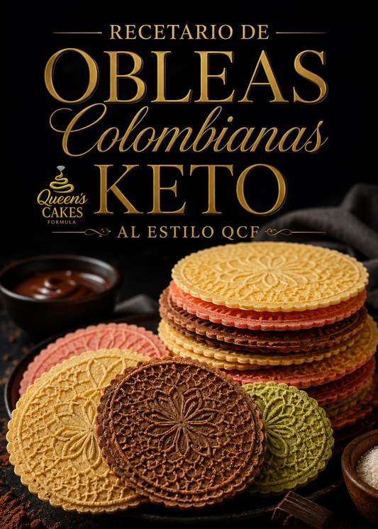 Recetario de Obleas Colombianas Keto al estilo QCF Vol.2 “NEW” (FAVOR LEER DESCRIPCIÓN)