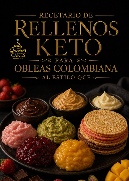 Recetario de Rellenos Keto para Obleas Colombianas al estilo QCF Vol.2 “NEW” (FAVOR LEER DESCRIPCIÓN)