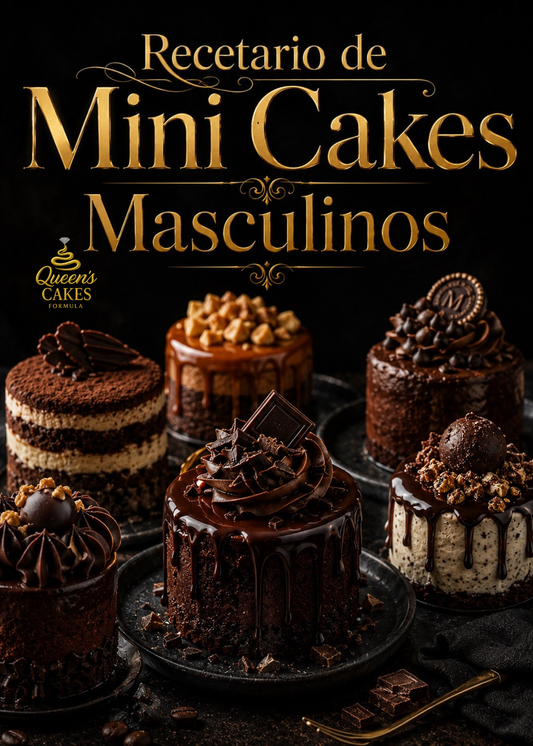 Recetario de Mini Cakes Masculinos Vol.2 “NEW” (FAVOR LEER DESCRIPCIÓN)