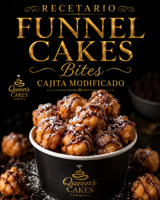 Recetario Funnel Cakes Bites de Cajita Modificado Vol.2 “NEW” (FAVOR LEER DESCRIPCIÓN)