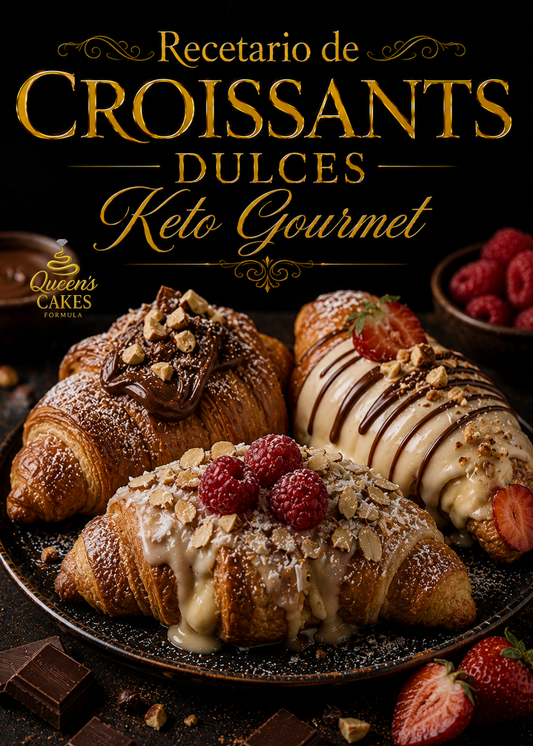 Recetario de Croissants Dulces Keto Gourmet Vol.2 “NEW” (FAVOR LEER DESCRIPCIÓN)