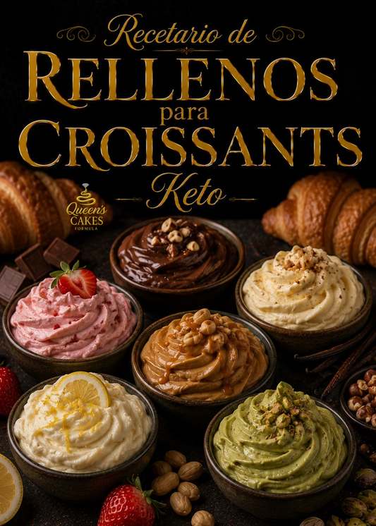 Recetario Rellenos para Croissants Keto Vol.2 “NEW” (FAVOR LEER DESCRIPCIÓN)