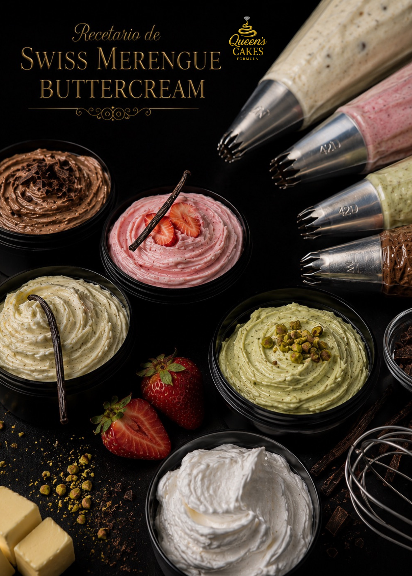 Recetario Swiss Merengue Buttercream “NEW” (FAVOR LEER DESCRIPCIÓN)