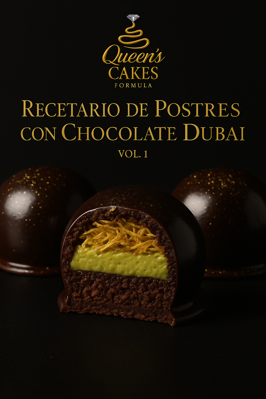 Recetario de Postres con Chocolate Dubai Vol. 1 (FAVOR LEER LA DESCRIPCIÓN)