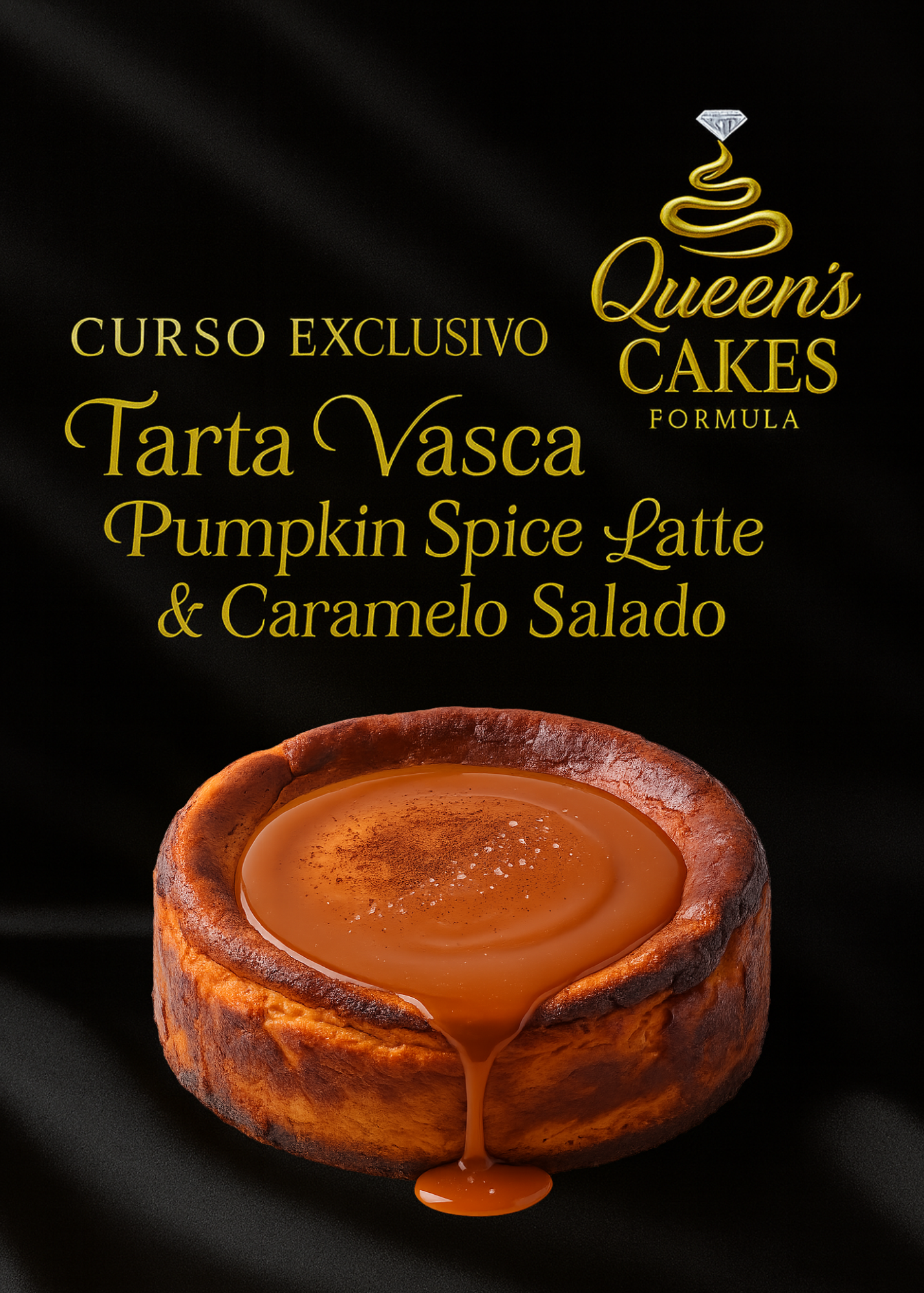 Curso Exclusivo: Tarta Vasca Pumpkin Spice Latte & Caramelo Salado (FAVOR LEER DESCRIPCIÓN)
