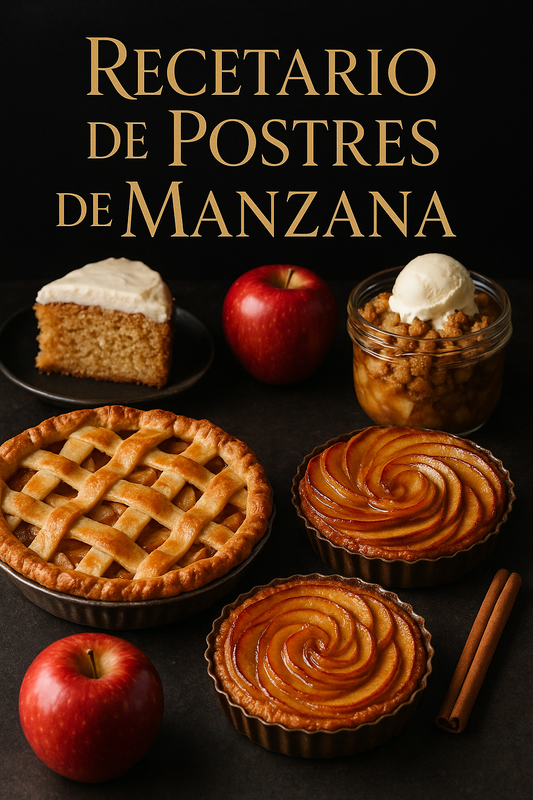 Recetario de Postres de Manzana “NEW” (FAVOR LEER DESCRIPCIÓN)