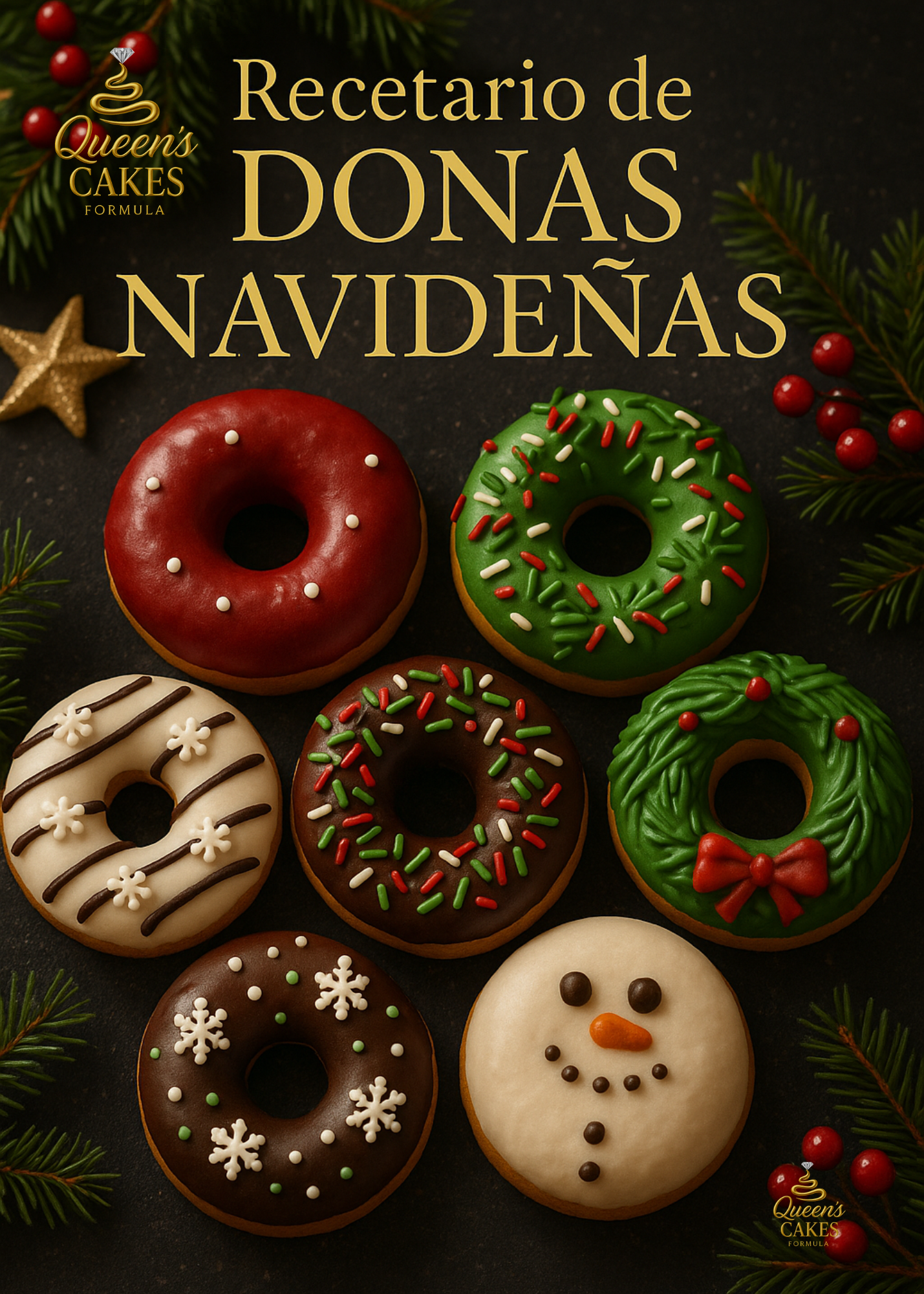 Recetario de Donas Navideñas Vol.2 “NEW” (FAVOR LEER DESCRIPCIÓN)