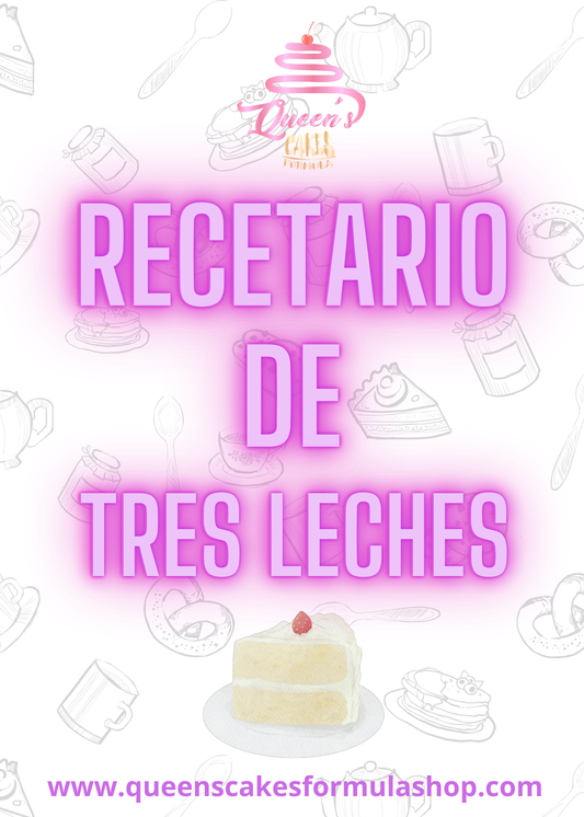 Recetario Tres Leches de Sabores (FAVOR LEER DESCRIPCIÓN)