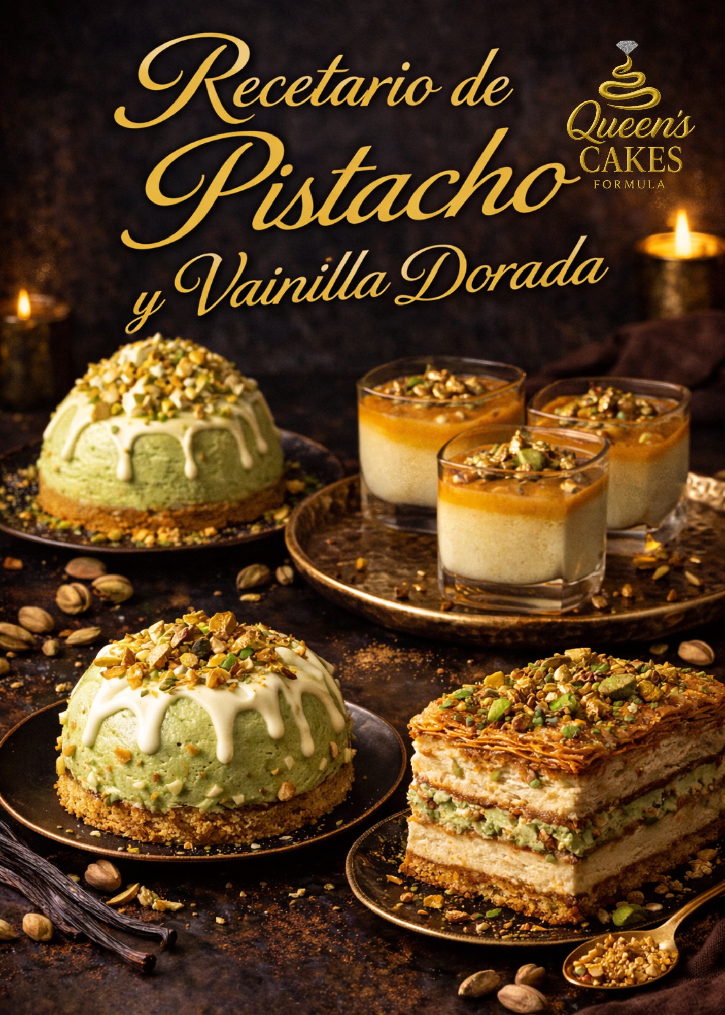 Recetario de Pistacho & Vainilla Dorada (FAVOR LEER DESCRIPCIÓN)
