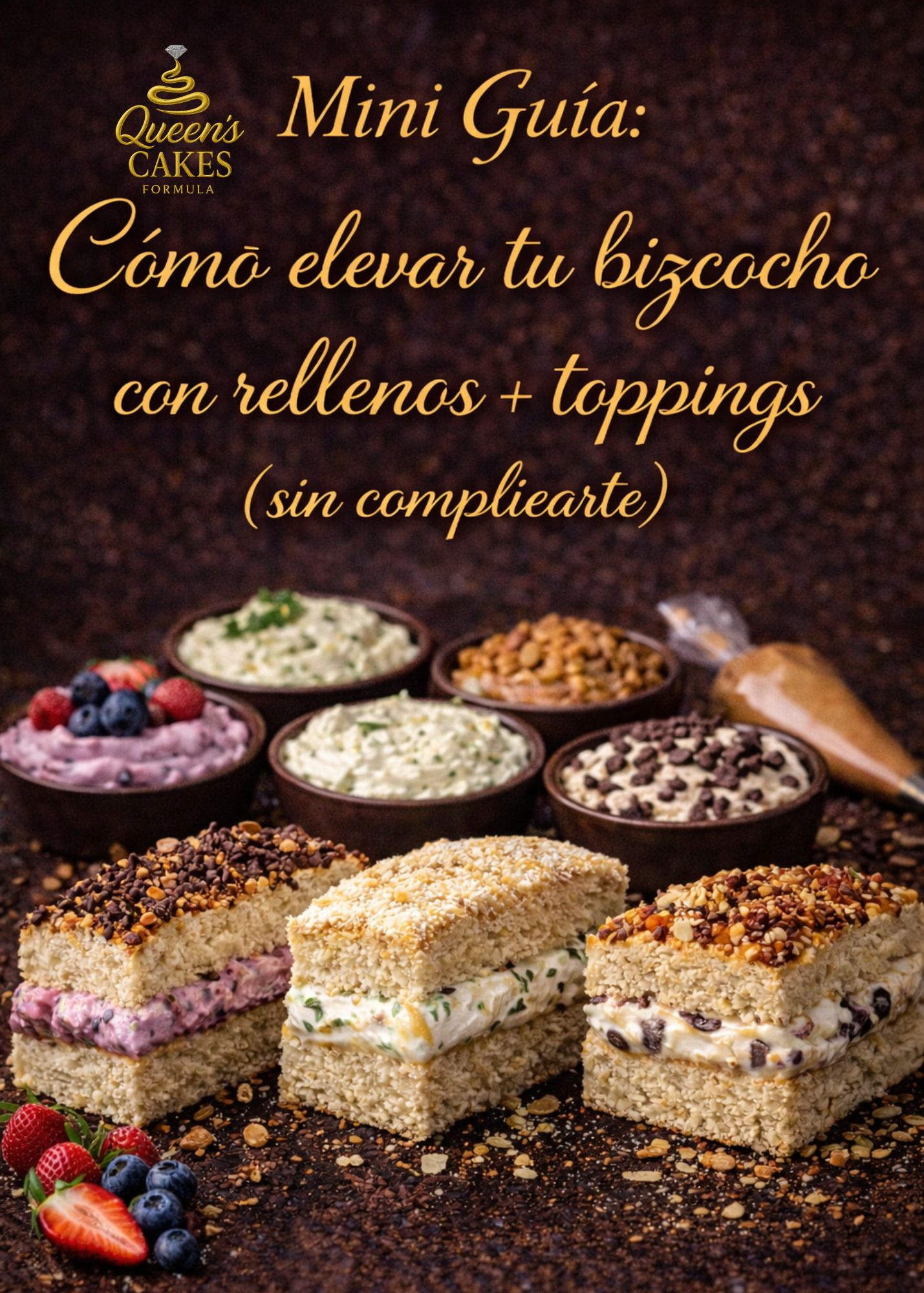Mini Guía: Cómo elevar tu Bizcocho con rellenos + toppings (sin complicarte) (FAVOR LEER DESCRIPCIÓN)
