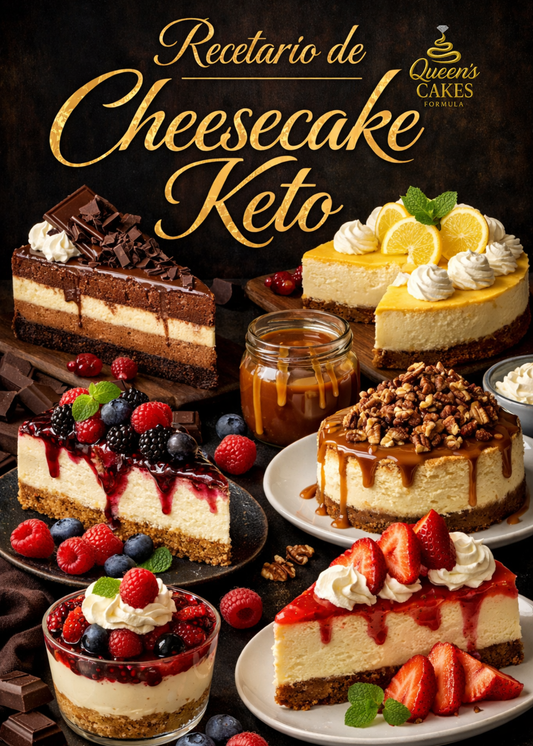 Recetario de Cheesecake Keto “NEW” (FAVOR LEER DESCRIPCIÓN)