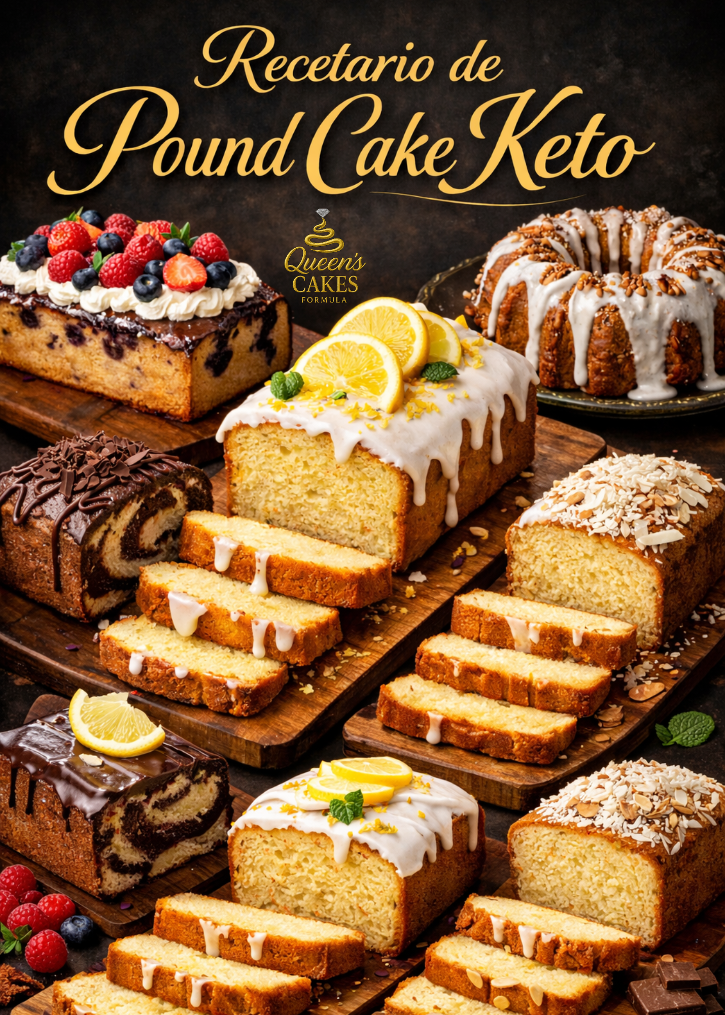 Recetario de Pound Cake Keto (FAVOR LEER DESCRIPCIÓN)